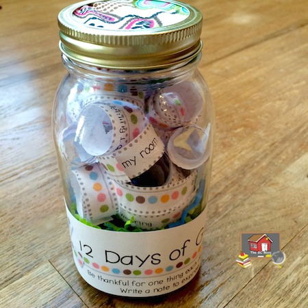 12 Days of Gratitude Jar