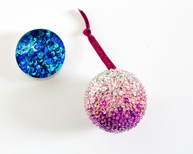 Sequined Christmas Bulbs