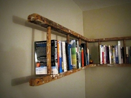 DIY shelf ladder