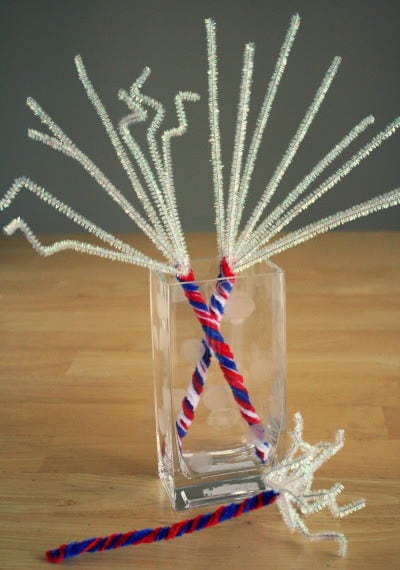 4th of July Pipe Cleaner Sparklers