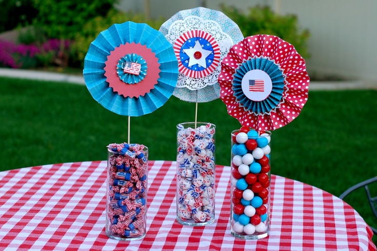 Patriotic Paper Lollies, Perfect for July 4th