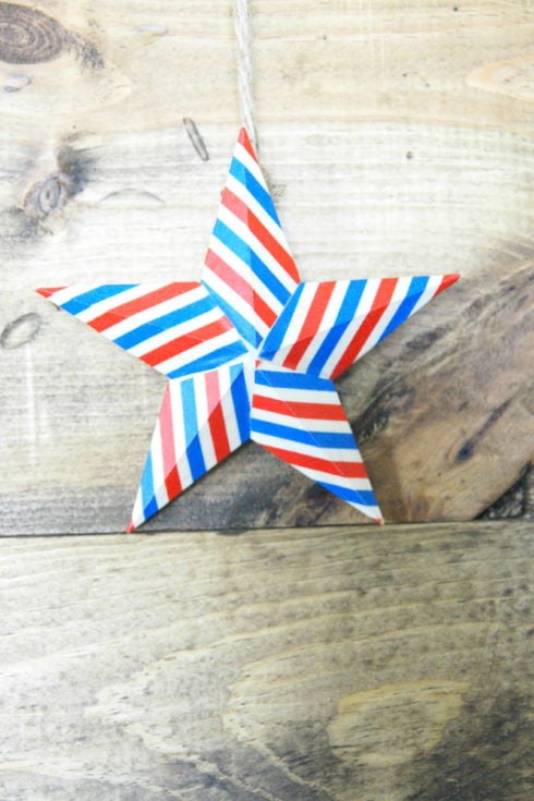 DIY Washi Tape Star Decor