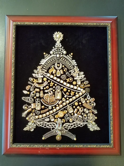 Vintage Jeweled Christmas Tree