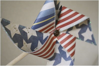 DIY Patriotic Pinwheels