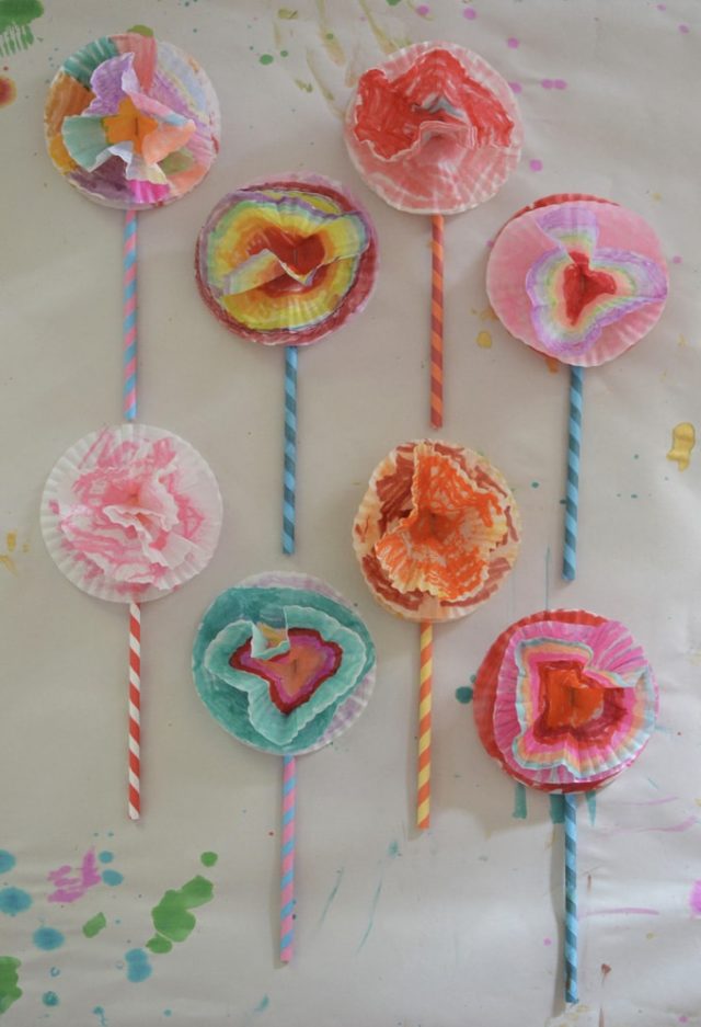 Cupcake Liner Flowers