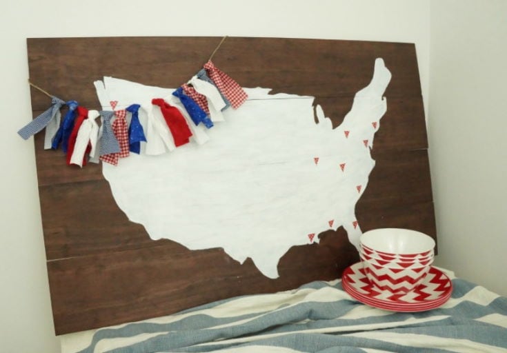 Patriotic Fabric Garland