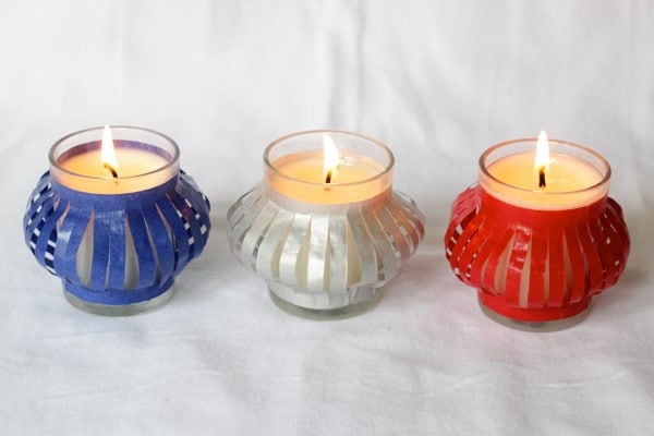 4TH OF JULY DECORATIONS: TEN MINUTE VOTIVES