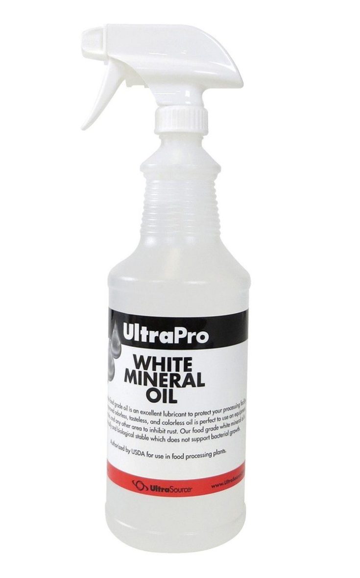 UltraPro Food Grade Mineral Oil 32 oz Spray Bottle - for Lubricating and Protecting Cutting Board, Butcher Block, Stainless Steel, Meat Grinder, Knife, Tool, Machine and Equipment, NSF Approved