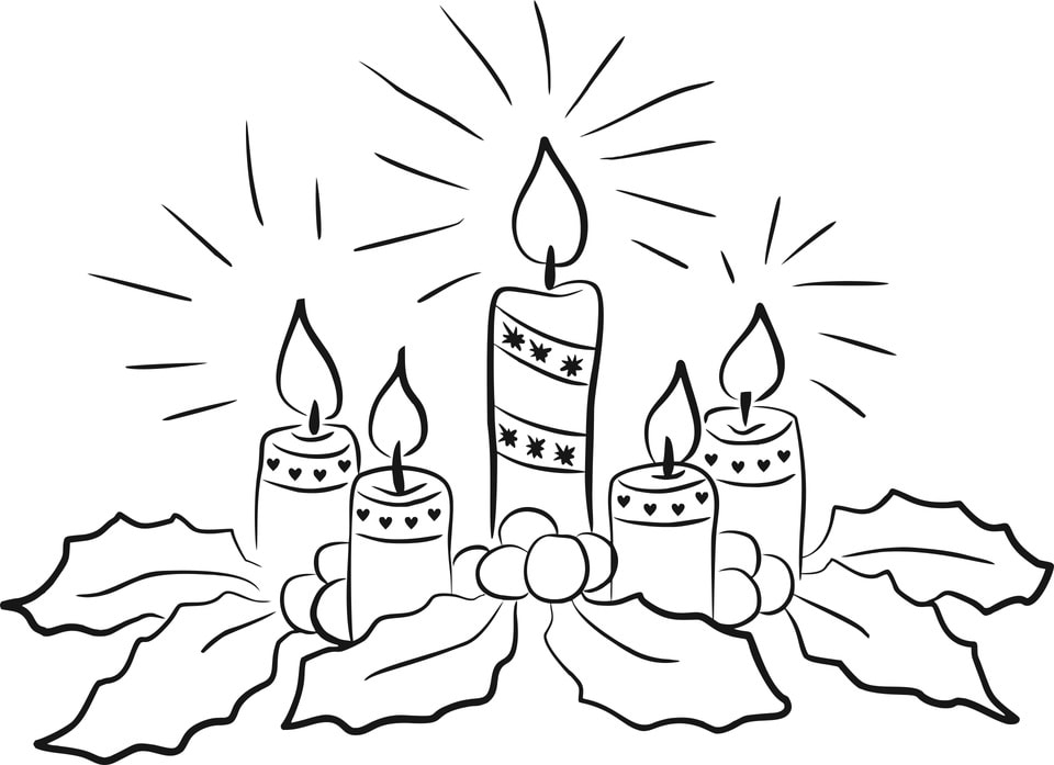 Christmas Candles vector