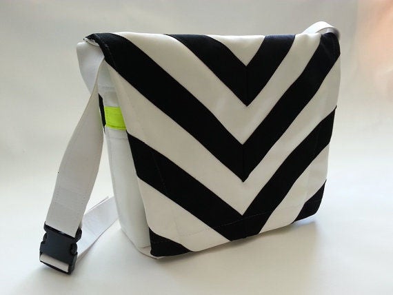 80s-Inspired Messenger Bags with a zebra pattern design