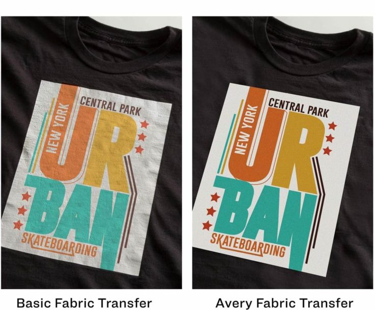 Avery Printable Heat Fabric Transfer Paper for DIY Projects on Dark Fabrics -- Make Custom Bandanas, Pack of 5 (3279)