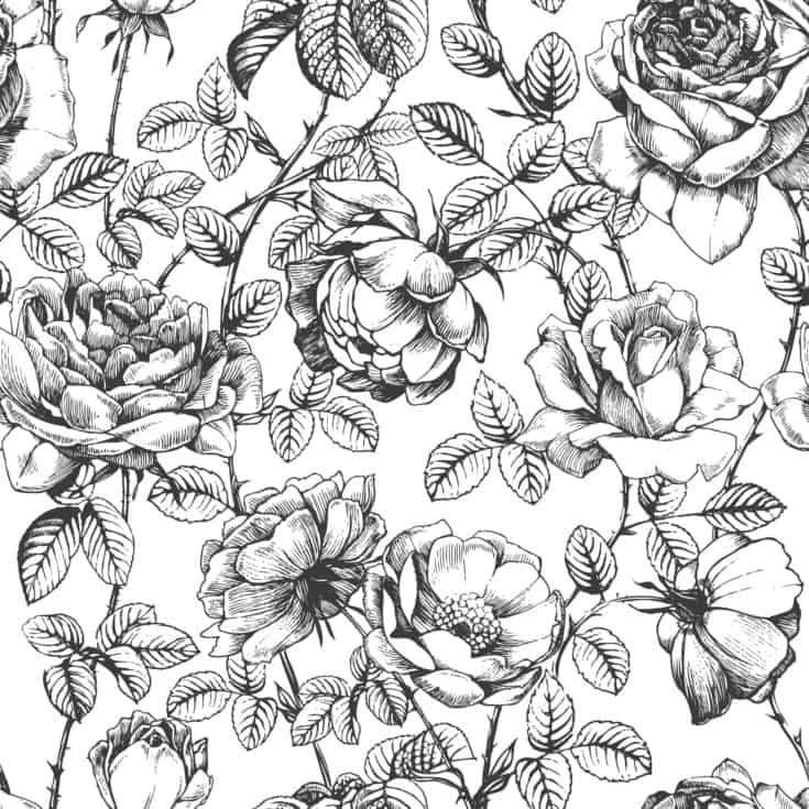 A Floral Wallpaper Pattern