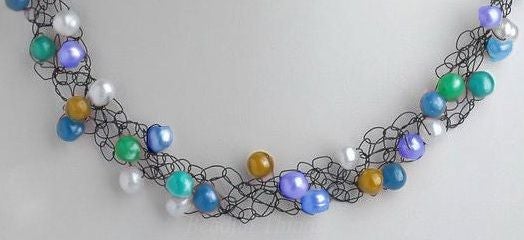 An Easter Egg Knit Necklace