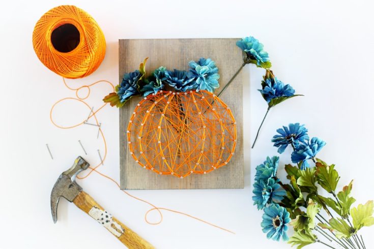 Autumn Squash string art design.