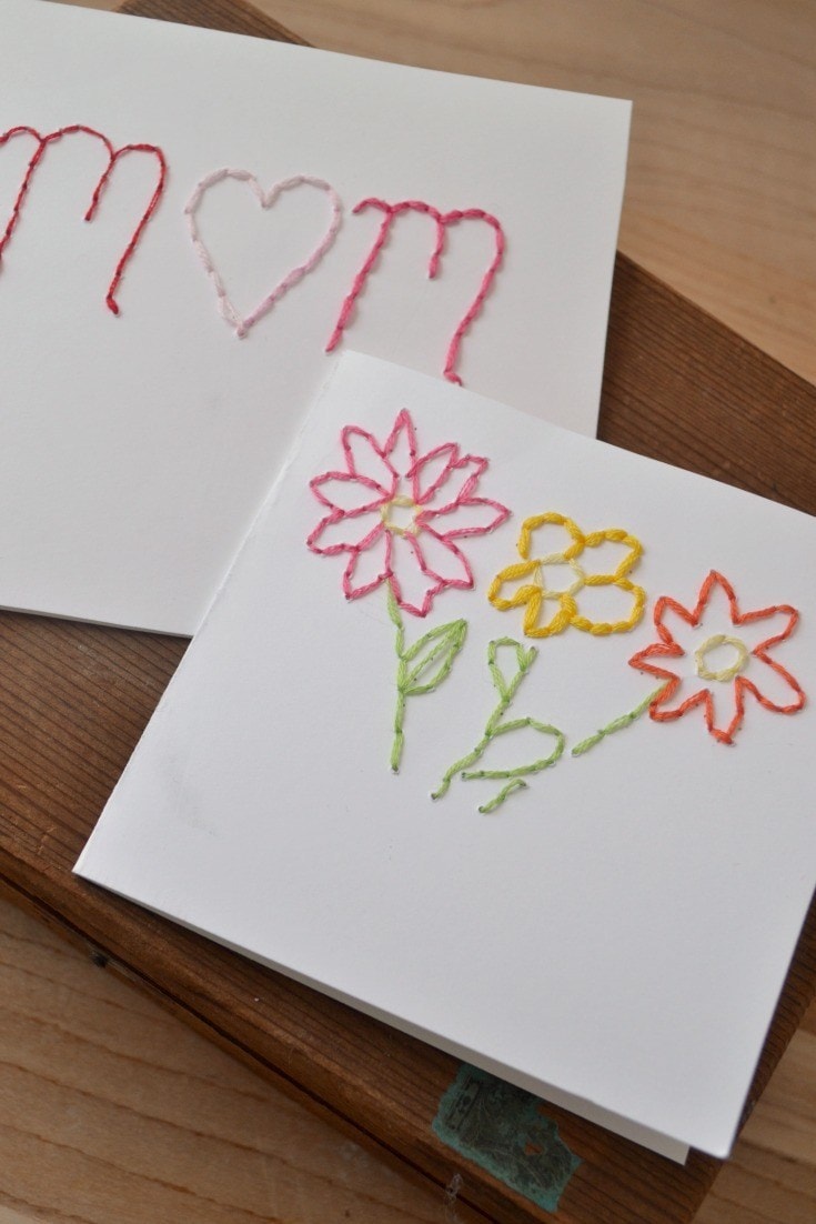 Beautiful Embroidered Cards