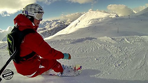 man snowboarding