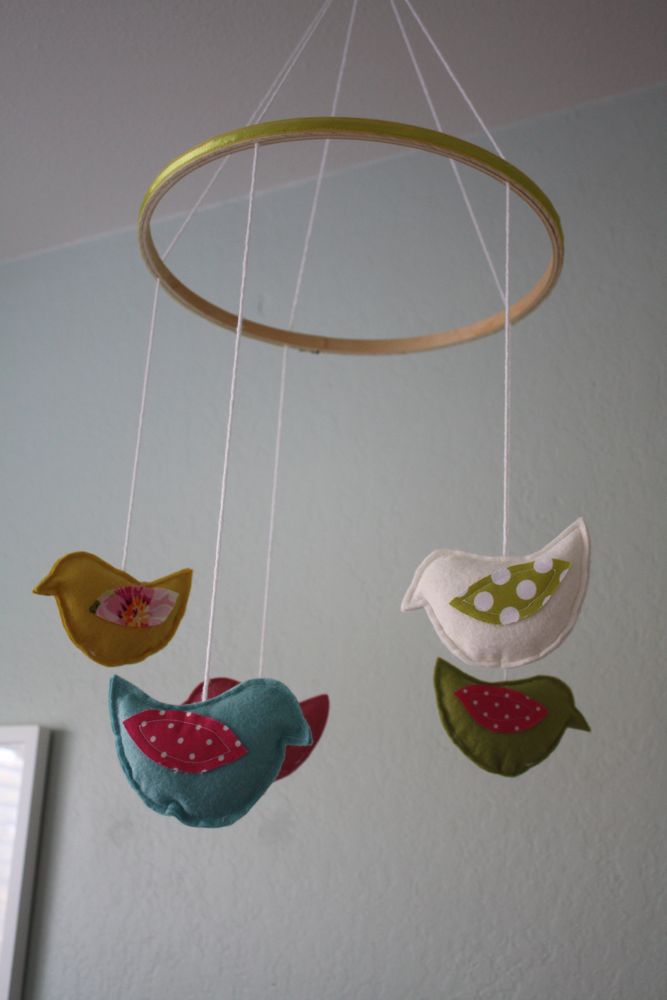 cute little mobile birdie for the new nursery