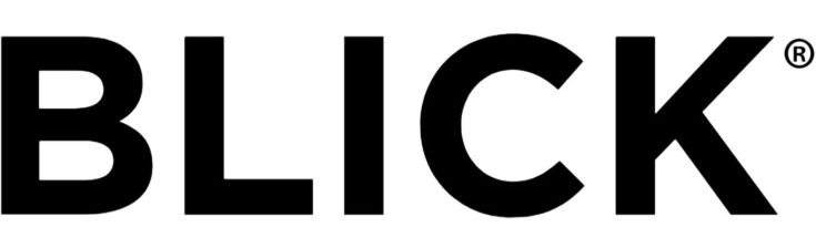 Blick logo in white background