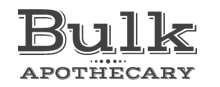 Bulk Apothecary logo in white background.