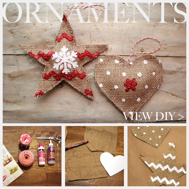 DIY Burlap ornament