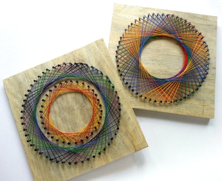 Calm circles string art