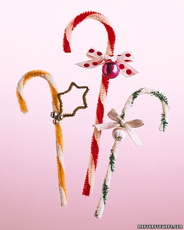 Christmas candy cane ornament by Martha Stewart