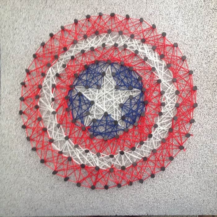 Captain America string art