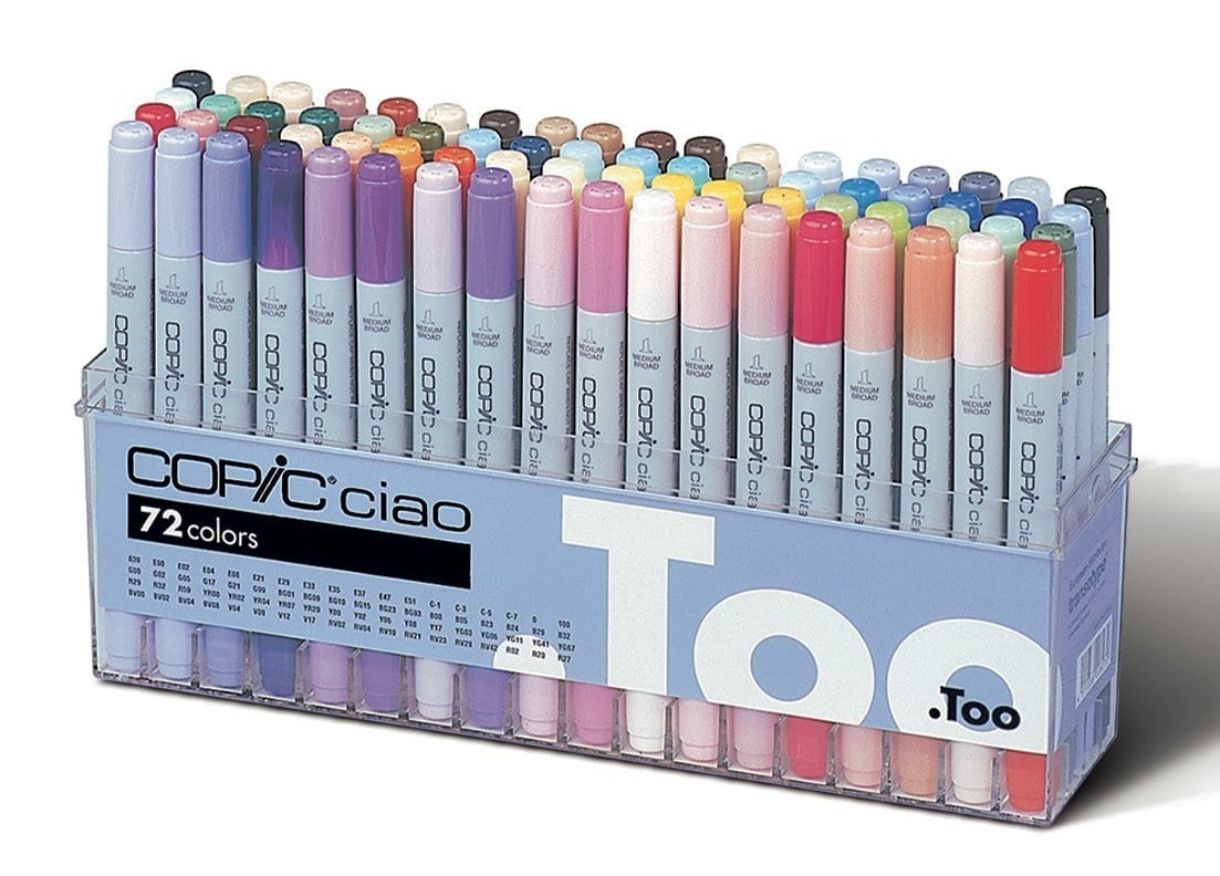 Copic Marker 72-Piece Sketch Set A