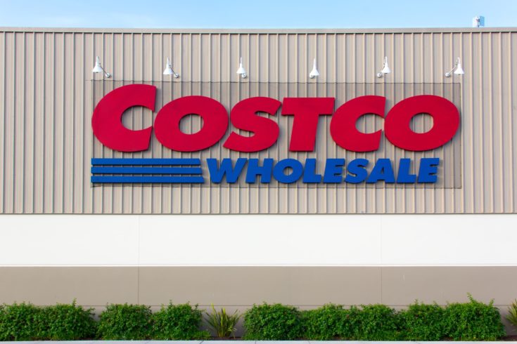 Costco Wholesale store exterior. Costco Wholesale Corporation is a membership-only store and second largest retailer in the United States.