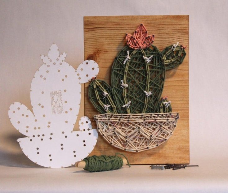 DIY Cactus Wall Decor