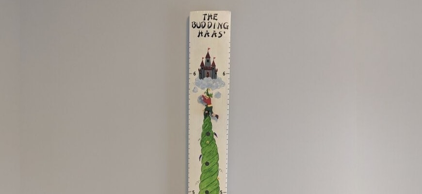 Children’s Growth Chart in off white background