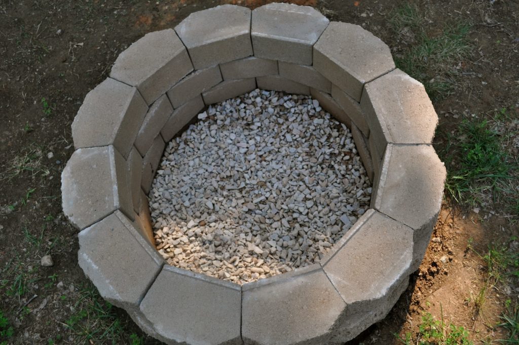 Stone flower shape fire pit