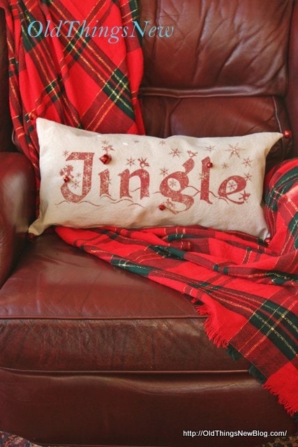 Old Things New Jingle Christmas Pillow