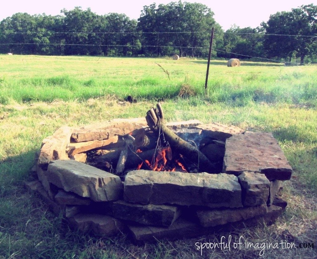 Spoonful of Imagination Rugged Looking Backyard Fire Pit