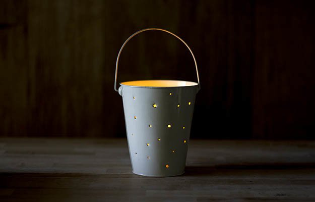 DIY Lantern using Tin buckets