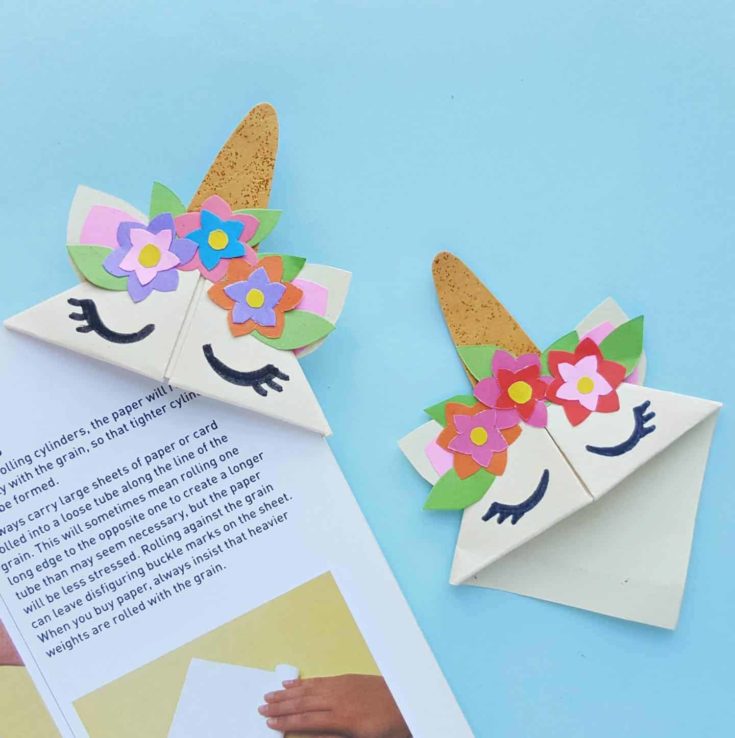 Easy DIY Unicorn Bookmark Craft For Kids