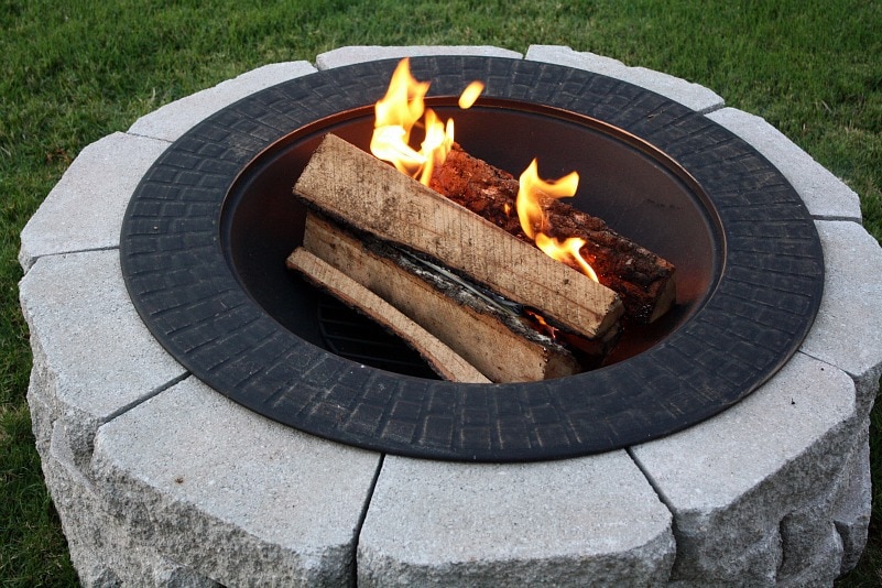 Clean and Lidded Decorative round fire pit