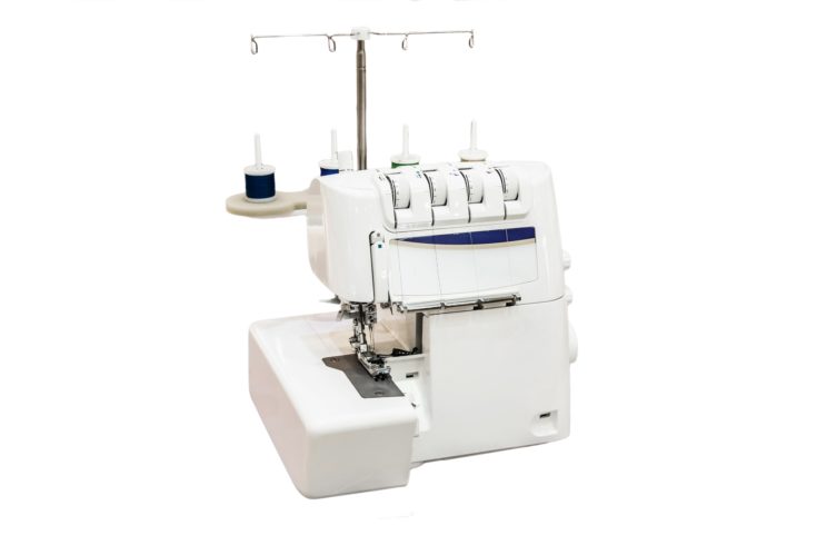 a Serger Sewing Machine isolated in white background