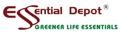 Essential Depot logo in white background.