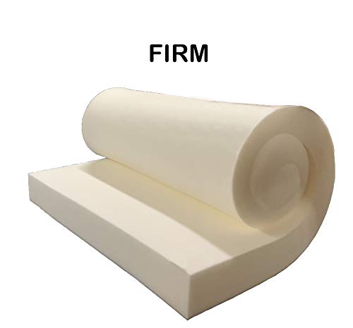 GoTo Foam 6" Height x 24" Width x 72" Length 44ILD (Firm) Upholstery Cushion Made in USA