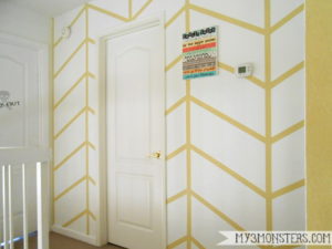 How to Paint a Perfect Herringbone Pattern Accent Wall