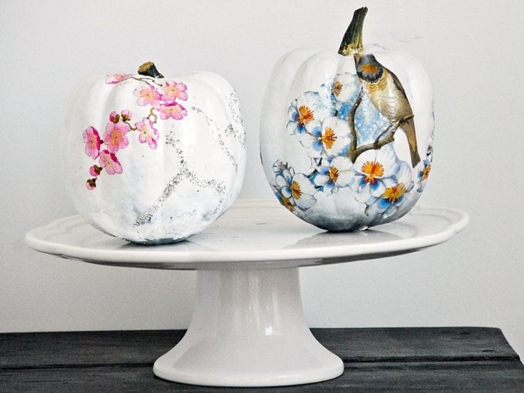 Funky Decoupage Pumpkin