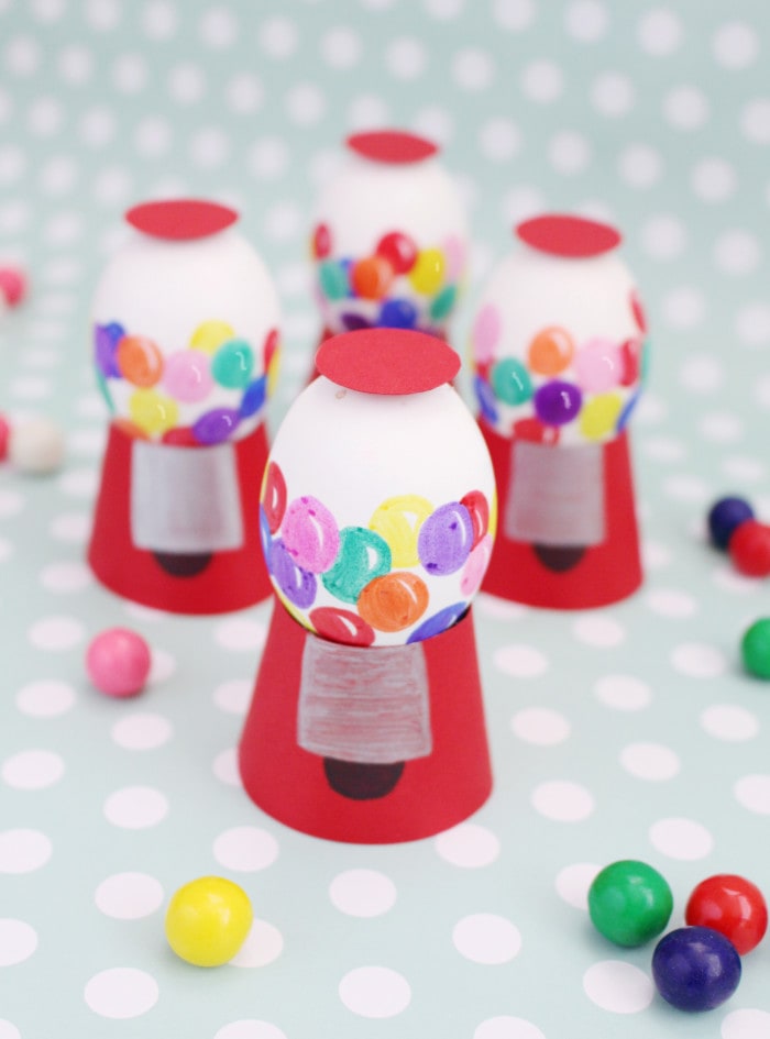 Miniature Gumball Machine Easter Eggs