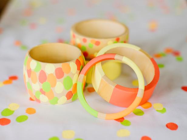 Hand-painted Wooden Bracelets