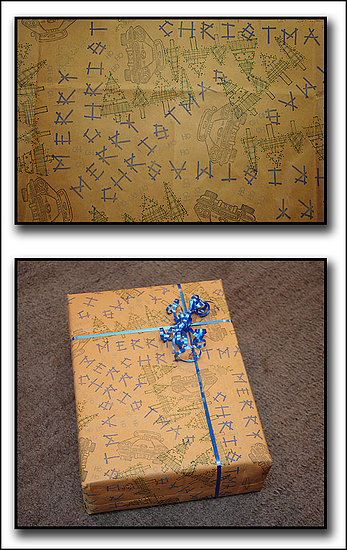 Santa Claus Handwriting Gift Wrapping Paper