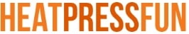 HEATPRESSFUN logo in white background
