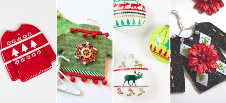 Ugly Christmas Sweater Ornaments That You Can Make At Home