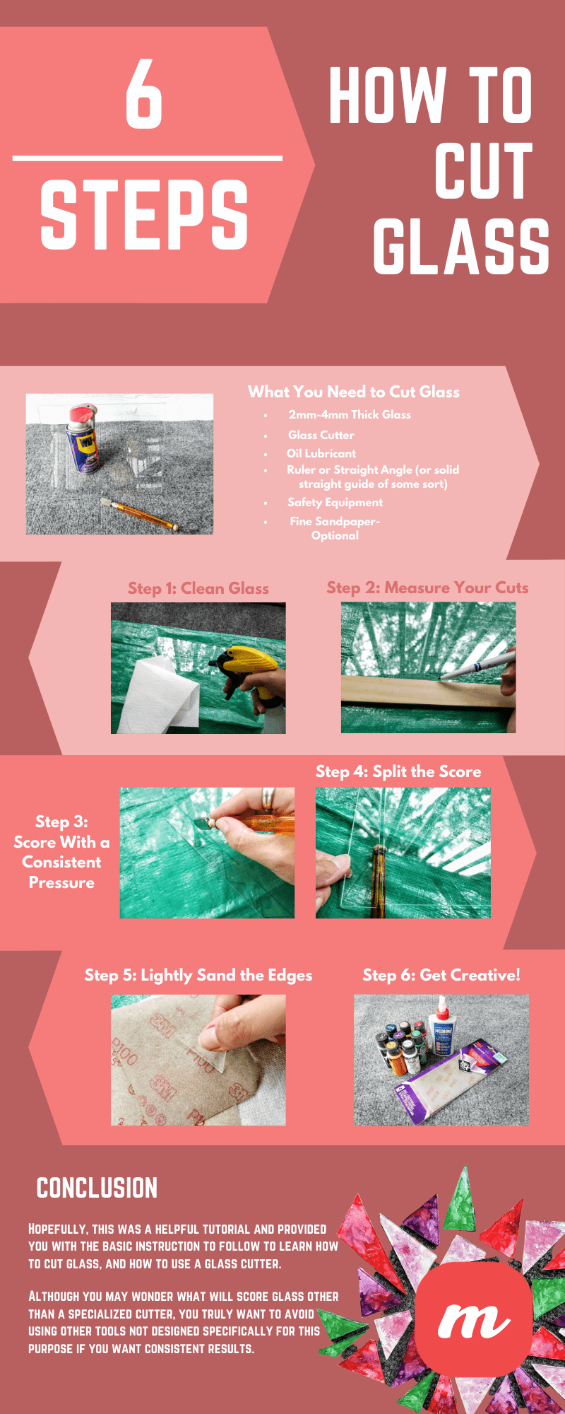 How to Cut Glass - Infographic