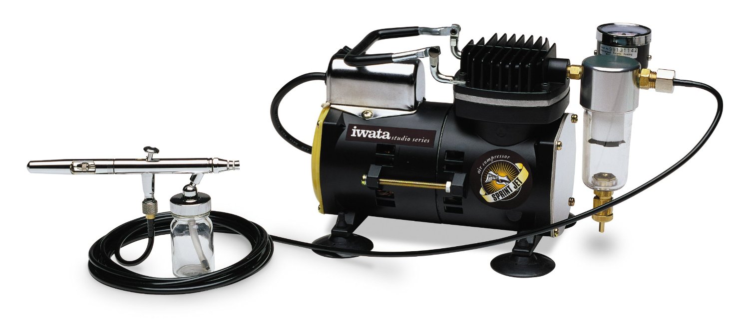 2. Iwata-Medea Studio Series Power Jet Pro Double Piston Air Compressor - wide 8