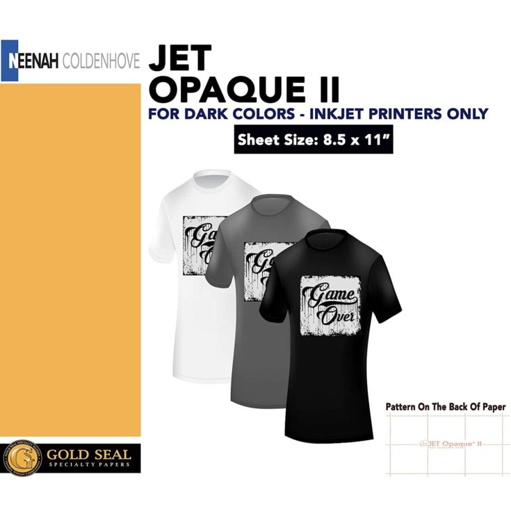 Jet-Opaque II Heat Transfer Paper from JunkieDog